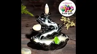 Tower Incense Ceramic Burner Fragrance Holder Backflow Censer  Smoke Reflux Incense burner