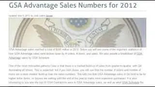 GSA Advantage Sales 2012