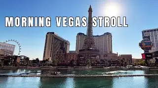 Peaceful Summer Morning Walks On The Las Vegas Strip in August 2025