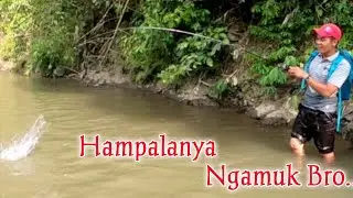 Keseruan Casting Hampala Predator Arus Deras di sungai Musi