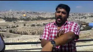 Deaf man from DOOR church, India  visit Jerusalem, Israel