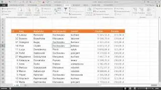 EXCEL - Szybkie sortowanie danych