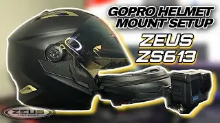 HELMET 2-ALAM UNTUK MOTOVLOG | ZEUS 613 | GOPRO MOUNT SETUP PADA HELMET OPEN FACE MODULAR