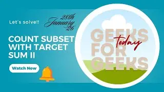 Count Subset With Target Sum - II