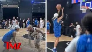 Justin Bieber Dazzles In L.A. Hoops Game, Crosses Up Defenders & Drains Shots | TMZ TV