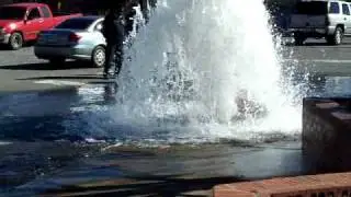 FIRE HYDRANT RUN Over,Fort Valley Georgia Fire Department FireFighters Firemen Peach County GA.