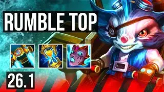 RUMBLE vs URGOT (TOP) | 55K damage, Good KDA: 13/2/16 | NA Grandmaster | 26.1