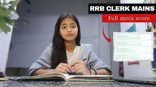 RRB Clerk Mains 4 Reasoning section score 🔥 Share your score too 🩷✨