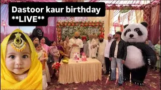 **Live**.  Dastoor Kaur First Birthday Live Celebration. ਭੋਗ ਸ੍ਰੀ ਅਖੰਡ ਪਾਠ ਸਾਹਿਬ ਜੀ. Gorilla Gang.