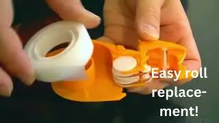 Changing the tape roll with the Harimouse