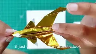 Origami- CYBER AIRPLANE super cool design by @UsedAlex_FJ !