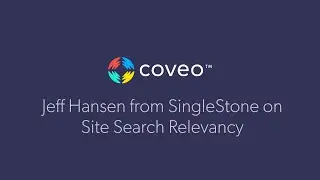 Jeff Hansen from SingleStone on Site Search Relevancy