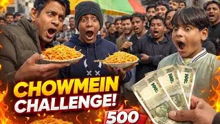 Chaumeen Challenge 😱Public ￼￼￼Reaction😳#foodchallenge #publicreaction #food 
