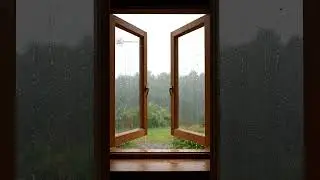Calm Rain Sounds Through an Open Window #asmr #rain #rainsounds