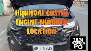 HYUNDAI CUSTIN | ENGINE NUMBER LOCATION | 