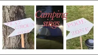 Diy Camping signs (backyard)