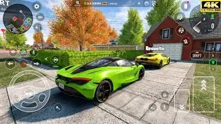 McLaren 720S & Lamborghini Revuelto - Car Parking Driving School Gameplay | 4K Ultra Graphics