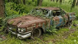 Nature Took Over This 1959 Cadillac... Can We Save It? | ASMR Restoration