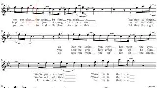 Michael Jackson - THRILLER (1982), C-Instruments Play along