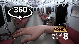 VR Platform 8 | | 360&deg;4K ８番のりば Face Anomalies in VR Directly