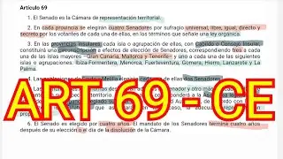 ARTÍCULO 69 - Constitución Española - El Senado - OPOSICIONES