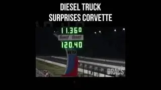 Corvette Driver Was NOT Ready for This Diesel Truck #automobile #trucks #cartok