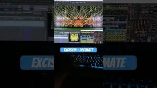Previz Show: Excision - Decimate grandMA2PC+Resolume+Laser #shorts #lasershow #lightingdesign #stage