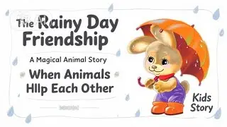 The Rainy Day Friendship | A Magical Animal Story 🐰🐥When Animals Help Each Other 💖 | Kids Story