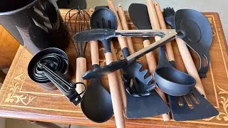 Набор кухонных силиконовых принадлежностей для приготовления пищи в формате 4K UHD