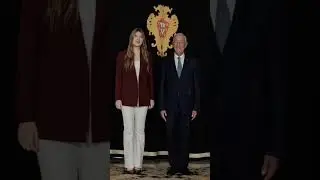 infanta Sof&iacute;a meet presidente Portugal #infantasofia #tuanputerisofia #leonordeborbon #sofiaofspain
