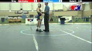 University Nat`ls FS  70 kg: Kyle Bradley vs. Jake O`Hara