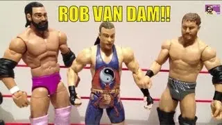 WWE ACTION INSIDER: Rob Van Dam wrestling figure review! JAKKS R3 tech basic Mattel comparison