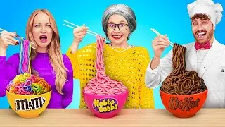 &iexcl;DESAF&Iacute;O DE COCINA: YO vs ABUELA vs CHEF PROFESIONAL! 🍝 &iquest;Qui&eacute;n Cocina Mejor? por 123 GO!