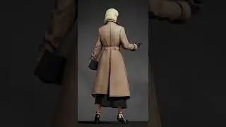 Mafia girl #3d #peakyblinders #shorts #short #lowpoly #game
