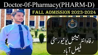 PHARM-D Fall Admission 2023-2024 || PHARM-D In Riphah International University Faisalabad