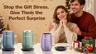 Кофейная кружка с подогревом T2-Plus &ndash; большой объем 20 унций, самонагревающаяся, до 8 часов рабо...