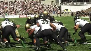 Army Football: Kelvin Hopkins Second Touchdown Run vs. Hawaii 9-15-18