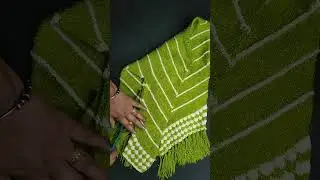 Knitting Girl Top To Down Sweater Full Video My Channel #borderdesign #knitting #handmade