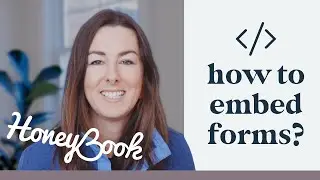 How to Embed Your HoneyBook Contact Form on Your Website | Squarespace + Showit Tutorial