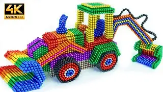 🔴TOP! DIY &ndash; How to make a Caterpillar 415F2 wheel loader with a magnetic ball (ASMR) #711