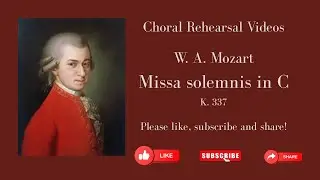 Mozart Missa solemnis #2 Gloria 1 staff tenor