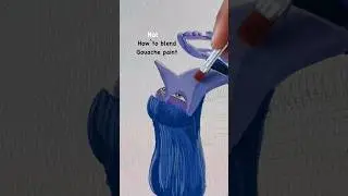 STOP blending your Gouache paints like This!! #gouache