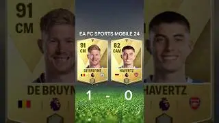 DE BRUYNE VS HAVERTZ FIFA MOBILE COMPARISON #fcmobile24 #debruyne #havertz #fifamobile #shorts