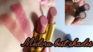 💄 Medora Lipstick Review | Shade Twig 224 & Peach Silk 552 | Honest Glow