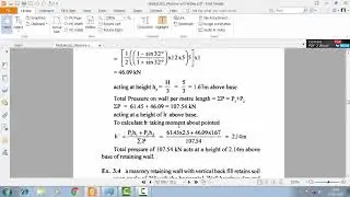 Module 2 - Pressure analysis of retaining wall - Part 2