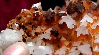 Artistic color pattern Top Diamond Hill Mine quartz crystal cluster Lava like color