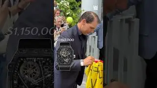 Rafael Nadal Wearing $1,150,000 Richard Mille RM 27-05 Flying Tourbillon Rafael Nadal Watch #shorts