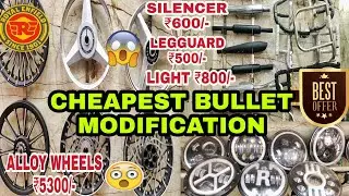 BULLET Modification at Cheap Price 😲 | ROYAL ENFIELD Modified | BULLET Accessories | JD VLOGS DELHI