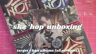 STRAY KIDS HOP (合) UNBOXING 📦💌 Target and Barnes & Noble albums ♡ SimoneeFloraa ♡