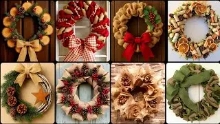 ✨ Венок из джута и остатков ткани своими руками 🎅 | Экологичное настенное украшение 🎁🌿 #вирусное ...